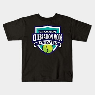 Champion Celebration mode activated Kids T-Shirt